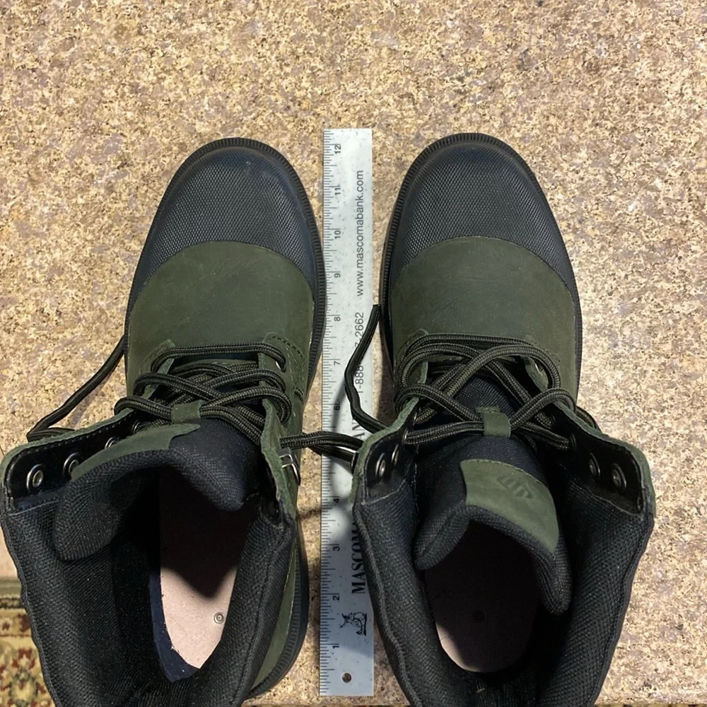 Johnston & Murphy Elemental Cap Boots (Missing Innersoles) 8.5M Work Boots Olive